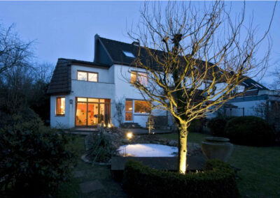 Beleuchteter Privatgarten